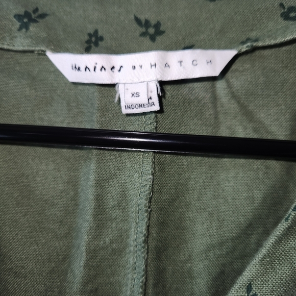 the nines by Hatch Floral Green Maternity Jumpsuit - Picture 5 of 7